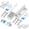 Tonitrui Serratura Magnetica Senza Chiodi Tonitrui Push Open Porta Magnetica Touch Lock Porta Cucina Porta Push Release Serratura Porta Armadio Chiusura e Apertura Pop-up (Bianco 4 Pezzi)