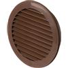 LIRAST Ø 125mm Marrone Rotonda Griglia di Ventilazione in Plastica - Griglie D'Aerazione