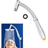 ANTHYTA Braccio di Prolunga Asta Doccia a Pioggia in ABS Tubo, Rigida, Universale, per Soffione, Regolabile - 28 CM, Argento