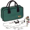 Lineaeffe-Kit Completo Costruzione Mosche Artificiali Pesca Filo ami Code,Set con Custodia in Tessuto