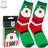 Boooh.it CALZINI NATALIZI FANTASIA BABBO NATALE- TAGLIA UNICA 38-44 | IDEA REGALO PER NATALE
