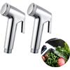 RUIENGCOMM 2 spruzzatori per bidet in acciaio inox, per bidet, doccia, doccia, bidet, WC, per la pulizia del bagno, la pulizia del pannolino e il bagno degli animali domestici