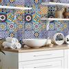 RE-COVERTILES - Adesivi Piastrelle Cucina Bagno Mattonelle adesive in PVC Impermeabili Antigraffio Stickers Decorazione Parete Cementine Peel and Stick - Modello 10 Pz 20x20 cm PS00033 Made in Italy