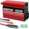 BENNTOP 400/800W Inverter Auto 12V 220V Onda Pura