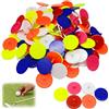 AMRTA Plastic Golf Ball Markers 50/100 PCS Round Flat Golf Ball Position Marker for Putting Green Coin,Diameter 25mm Mixed Color Golf Ball Mark Tool for Men Women Golfing