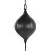 Dilwe Pallone a Doppia estremità in Pelle PU Pallone da Boxe con Cinghie Elastiche Boxe Gonfiabile Pera PU Muay Thai Sacco da Boxe Girevole per Esercizi di Punzonatura, Riflessi e Allenamento(Nero)