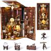 MiniCity Book Nook Kit kit fai da te in miniatura per casa delle bambole in legno 3D
