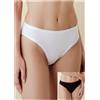 MarcLuis 3 Slip Donna In Cotone Elasticizzato Vita Bassa