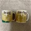 Starbucks MINI tazza caffè Brasil Sao Paulo Starbucks Global Icon City 3 oz ORNAMENTO s...