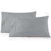Linen Closet Lussuoso cotone 600 fili Performance Cotton King federe set di 2, grigio chiaro