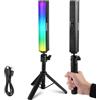 NEEWER Barra Luminosa RGB con Treppiede Tavolo, Stick Luce Magnetico Portatile per Foto Video, Luce Tubo LED a Colori Dimmerabile 2500K-8500K CRI95+, Batteria 2550mAh, 17 Scene per Vlog TikTok, TL20C