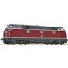 ROCO 221 112-6 livrea rosso scuro fasce grigio, telaio nero, DCC