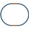 PIKO tracciato ovale binari misura ingombro 190 x 95 cm