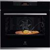Electrolux PRONTA CONSEGNA - SPEDIZIONE IMMEDIATA Forno da Incasso Multifunzione Elettrico 60 cm Vapore Termosonda Vetro Nero con Finiture Inox Antimpronta A++ SteamBoost Serie 800 Electrolux KOBBS 39 WX