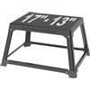 GanFindX Plyo box in metallo da 30,5 cm con superficie in acciaio da 43,2 x 33,5 cm, per allenamento di fitness, agilità, resistenza, condizionamento, allenamento di forza