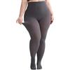 Hiltzo Collant Donna Taglie Forti 80D Calze Coprenti Elastiche per Taglie Trasparenza Media con 10 Colori Per Ufficio, Casual e Occasioni Speciali 2 paia colore scuro XXL