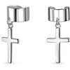 Bling Jewelry Orecchini A Pendente Unisex Con Croce Religiosa Per Cartilagine Dell'Orecchio Per Uomini E Donne In Argento Sterling .925