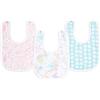 Aden + anais™ Essentials - Bavaglino in mussola di cotone con bottoni a pressione, confezione da 3 pezzi, tropicale, 100% cotone