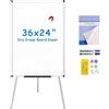 VIZ-PRO Cavalletto per Lavagna Magnetica 90 x 60 cm Lavagna Portatile Cancellabile a