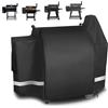 Utheer, copertura per griglia per barbecue Pit Boss in legno, resistente tessuto impermeabile 600D, colore nero, X Large