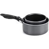 Moneta Eden Minispace Set di casseruole 16 + 20 cm + manico removibile, alluminio riciclato, 100% Made in Italy