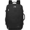 Kono Borsa da cabina 55 x 35 x 20 cm, bagaglio a mano, zaino da viaggio, borsa a tracolla per volo, 38 litri, Nero , 55x35x20cm