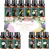 Mumianhua Set di Oli Essenziali 12 x 10ml, 100% Puri e Naturali Huile Essentielle pour Diffuseur, Massaggio, SPA, Aromathérapie, Soins & Bougies Maison Coffret Huiles Essentielles