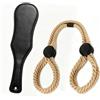 nanronron Set di Bondage Set di vincoli per principianti Sm Corda Bondage Corda regolabile Flogger Sculacciatore in pelle Corde Bondage Corde Sculacciatore Paddle Set Bondage Corda Seni Bdsm Vincoli per Donne