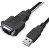 BENFEI Adattatore USB a seriale 1,8 m da USB a RS-232 femmina DB9 Cavo seriale Prolific Chipset Windows 10/8.1/8/7, Mac OS X 10.6 e versioni successive