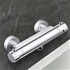 Hausharbor Rubinetto doccia miscelatore termostatico doccia, miscelatore termostatico doccia per bagno doccia cromato, miscelatore doccia termostatico con pulsante di sicurezza 38 °C (Rubinetto doccia)