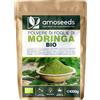 Amoseeds Polvere di Foglie di Moringa Oleifera BIO 1kg | Vitamine, Capelli e Pelle