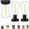 Xevinas Lampade solari per esterni, 3 pezzi di ricambio per lampade da giardino, lanterna solare da 7 cm, resistente alle intemperie, lampada a sospensione solare per esterni, 7 cm, 3 pezzi