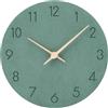 Warminn Orologio da parete in legno MDF senza ticchettio, silenzioso, moderno, 25 cm, al quarzo, grande batteria, facile da leggere, per camere, casa, cucina, camera da letto, ufficio, scuola