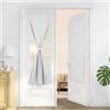 Deconovo Tende Oscuranti 100% con Tasca per Asta - Set di 2 Pannelli, Tende per Interni a Vetro Finestra, 70x120 cm, Bianco Sporco, per Cucina, Bagno, Camera e Ufficio