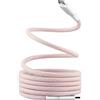 T'nB - Cavo magnetico da USB C a USB C, ricarica rapida da 60 W, guaina magnetica in nylon e anti nodi, lunghezza 1,5 m, compatibile Apple iPhone 15/15 Pro / 15 Pro Max / 16/16 Pro / 16 Pro Max - Rosa