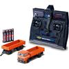 Carson 1:87 MB 1620 Pale con rimorchio 100% arancione - Modello di guida RC, Auto H0 Auto,Modello RC, Diorama Veicolo, Camion telecomandato, Camion Controled Remote