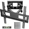 BONTEC Supporto TV Parete per Television da Plasma LED LCD Piatti e Curvi 23-70 inch, Inclinazione Girevole Staffa per TV con Doppio Braccio Peso fino a 45kg, Max VESA 400x400mm, con Fascette per Cavi