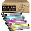 colorfly TN241 TN245 Cartuccia toner Compatibile per Brother HL-3140CW MFC-9140CDN DCP-9020CDW HL-3150CDW MFC-9340CDW MFC-9330CDW HL-3170CDW TN-241 TN245（Nero Ciano Magenta Giallo）
