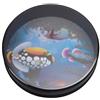 NAKUPENDA Tamburo Oceanico da 25cm Ocean Drum Tamburo Ondulato Tamburo Marino a Percussione Strumento Musicale a Tamburo Oceanico Riempito con Sfere d'acciaio