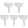 QUARKZMAN 5Pcs Spatola Stucco 5.9 Larghezza 1.7mm Sottile Flessibile Plastic Spatole Stucco Per Nastro Muro A Secco Stendere Pittura Graffiatura Parete Grigio