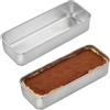 WIYETY 2 stampi per pane in acciaio inox: rettangolari, per pane tostato, per pane, pane, torte, toast (33 x 15 x 6,5 cm)