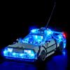 BrickBling Kit di illuminazione LED compatibile con Lego Time Machine 77256 di Back to The Future (non modello), kit di illuminazione decorativa compatibile con Lego Time Machine from Back to The Future Model