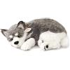 Perfect Petzzz Alaskan Husky The Original Breathing Pet New Huggable Soft Version Plush Toy Gift Bundle