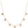 MILOR - Collana Donna con Ciondoli; Collana Donna Oro Ciondoli Stella; Regalo Compleanni, Anniversari, Festa Mamma. Gioiello oro | Collana per donna oro 9k.