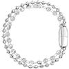Breil, Collezione Magnetica System, Bracciale Donna, Bracciale Doppio con Catena Fancy e Ball Chain in Acciaio, Chiusura Magnetica, Lunghezza 17 cm, Idea Regalo Donna