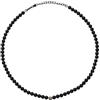Breil, Collezione Wild, Collana Uomo, Collana con Pietre ed Elemento Centrale in Acciaio Lavorato, Chiusura a Moschettone, Lunghezza Regolabile fino a 52 cm, Idea Regalo Uomo