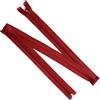 Aerzetix - Set di 8 Cerniere Lampo a Spirale N°5 100cm separabili con cursore | in Metallo Nylon Poliestere | Colore Rosso