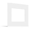 JUNOMI® Passepartout 30x30 cm Dimensioni Esterne - per Formato Immagine 20x20 cm - Spessore 1,5 mm - Colore Bianco Puro