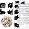 Vyranut Segnalibri Magnetici Gatto Set Regalo - 10 Bookmark Magnetici Segnapagina + 60 Adesivi Kawaii Gatti Carini | Idea Regalo Compleanno Natale per Amanti dei Gatti, Ragazze, Studenti, Scuola e Ufficio