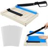 WPPQWP Taglierina Per Carta a4 Professionale(Con 5 Cartelle, Taglia 12 Fogli, A4/B5/A5/B6/B7), Taglierina, Tagliacarta, Portatile, Professionale, Manuale, Materiali Adatti: Fogli, Pelle, Foto